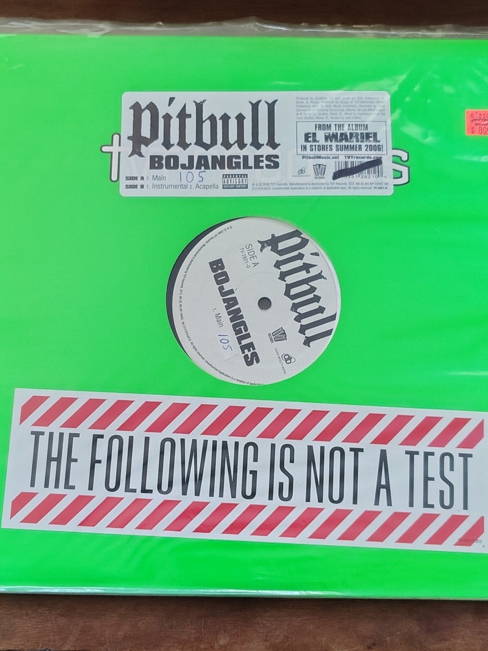 Pitbull - Bojangles - TVT Records - TV-2821-0 - Vinyl - 2006 - Hip Hop
